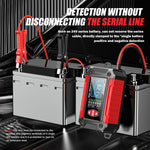 LinkMejor FTC-1206 Car Battery Charger Tester with Comprehensive Health Check Precise Test Range 4AH-200AH Pulse Repair Function User-Friendly LCD Screen Safe AC to DC Charging Protection