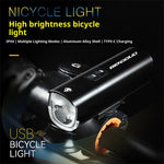 LinkMejor 1100LM Bicycle Headlight High-brightness IPX4 Waterproof Type-C Charging 8 Modes Bike Front Light for MTB Night Riding Safety