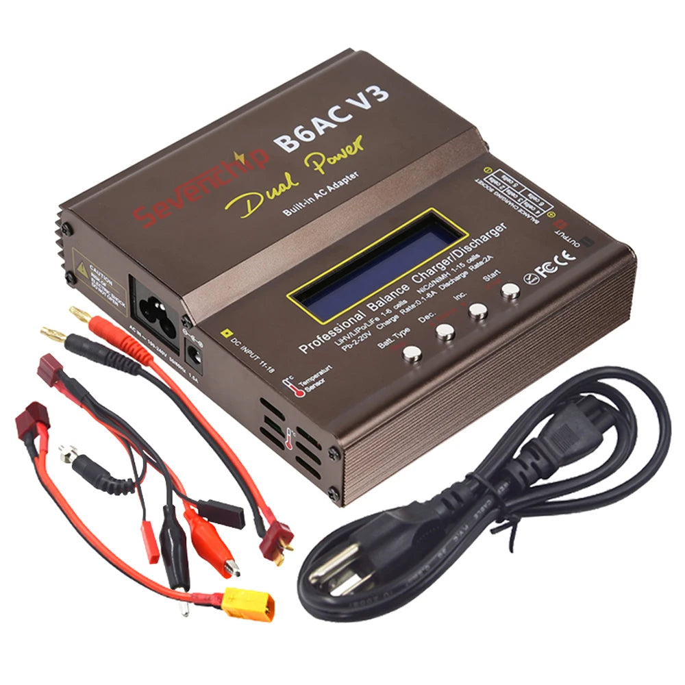 Imax B6AC V3 AC 100-240V 6A 80W Dual Power Smart Digital Balance Charger - Fast & Efficient Charging for All Batteries