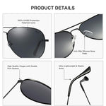 Photochromic Polarized Sunglasses UV400 Protection Anti-Glare Sun Glasses for Outdoor Driving Fishing with Case