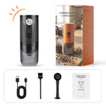 Comfook 15W Portable Electric Coffee Grinder 80g Powder Capacity 7-Level Grinding Settings Auto Off 2600mAh Battery Rechargeable Espresso Grinder for Home Office Travel Camping