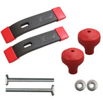 Wnew 2 Packs T Track Hold Down Clamps T Slot Clamps with Comfortable Ball Shaped Handle Stainless Steel T Screw for Woodworking Secure Fastening High Stability