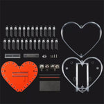 DIY Electronic Kit Heart-Shaped LED Flow Light 32/25 LEDs Colorful Light FR-4 Circuit Board Battery Powered Educational Project Electronics Soldering Practice