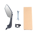 LinkMejor DH005 Bicycle Left Rear View Mirror Wide Range High-Definition Rear View Mirror Cycling Adjustable Bike Mirror for E-bike Scooter Motorcycle