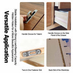2-in-1 Wood Router Slotting Locator Accurate Grooving Bracket Handheld Edge Trimmer Base Precision Woodworking Milling Tool