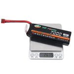 LinkMejor 7.4V 7000mAh 70C 2S LiPo Battery T Deans Plug for RC Drone