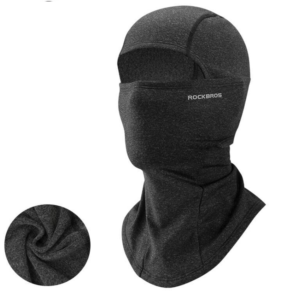LinkMejor Outdoor Winter Warm Cycling Headwear Fleece Windproof Thermal Face Mask Neck Head Cover for MTB Riding Skiing Helmet Liner