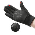 LinkMejor Men's USB Heated Gloves Winter Touchscreen Warm Gloves with Enhanced Grip Women Men Bicycle Outdoor Driving Motorcycle Waterproof Thermal Non-Slip Gloves