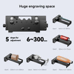 [EU/US Direct]LONGER Laser Rotary Roller, 6-200mm Engraving Diameter, 360 Degree Rotating, Engrave on Cylindrical Objects, Goblets, Pen, Pipes