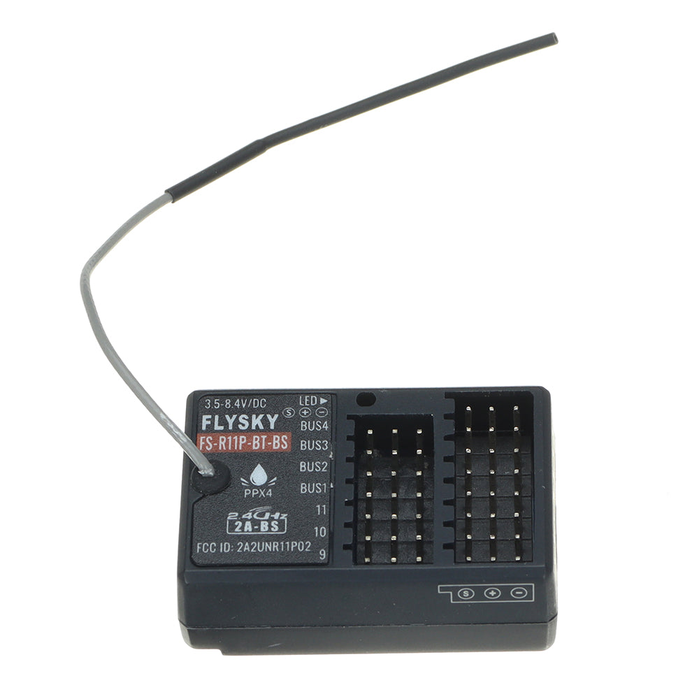 Flysky FS-R11P-BT-BS 2.4GHz 11CH 2A-BS Protocol PWM Output Bi-Directional Receiver for MG11-BT-BS Controller RC Car Boat