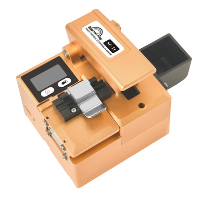 LinkMejor FIRE SF-11 Fiber Optic Heat-Stripping Cleaver 125um Cladding Diameter 70-170°C Temperature Control 4 In 1 Fiber Holder 0.6° Average Cutting Angle