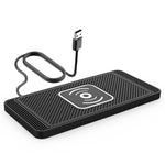 15W Car Wireless Charger Fast Wireless Car Charger Silicone Pad Stand for Smart Phones for iPhone 16 16 Pro 15 14 13 for Huawei Pura X for Xiaomi 15 Ultra for Samsung Galaxy S25 Ultra