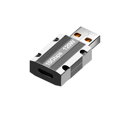 120W Type-C to USB3.0 OTG Adapter 10Gbps High-speed Transmission USB Male to Type-C Female Connector for Mobile Phone PC Laptop Tablet