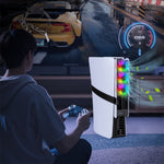 LinkMejor LinkMejor-P5228 for PS5 Pro/PS5 Slim Console Rear Cooling Fan with RGB Light Intelligent Temperature Control Dissipation Fan
