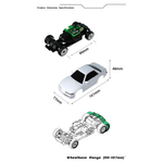 BM Racing BMHOBBY BMRX-FLD S13 RTR 1/28 2.4G RWD Mini Drift RC Car Gyro LED Light Rear Wheel Drive Full Proportional Racing Frame Remote Control Vehicles Models Toys