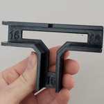 T-Shaped Corner Connector 102mm Black PP T-Joint Bracket Right Angle Brace for Woodworking Furniture Shelving