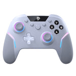 LinkMejor ESM-X20 Wireless Gaming Controller Dual Hall Trigger 3-Mode Detachable Hall Joystick RGB Light 1000Hz Polling Rate Gryo 2.4G/bluetooth/Wired Gamepad for Switch/PC/Steam Deck