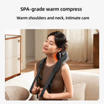 LinkMejor Mijia Smart Neck & Shoulder Massager Rechargeable with Heat Therapy 9 Modes APP Control & NFC Deep Tissue Kneading