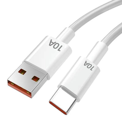 10A 120W USB-A to Type-C Cable Fast Charging Data Transmission Tinned Copper Core Line 1M/2M Long for iPhone 15 15 Plus for Huawei Pura70 Ultra for Honor V40 for Xiaomi Civi4 Pro