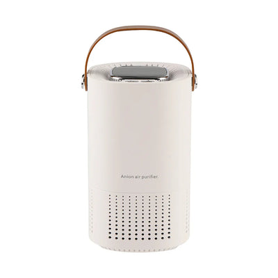 Portable Air Purifier LED Digital Display Wireless Odor Removal Negative Ion Generator for Car and Home