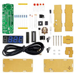 DIY Digital Clock Kit Multifunctional DS1302 USB Nixie Tube Display with Alarm Temperature Memory Brightness