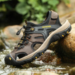Men's Sandals Genuine Leather Summer Shoes Retro Outudoor Man Sandalias Vintage Fashion Men Shoe Trekking Beach Footwear