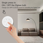Tuya ZigBe Smart Knob Switch Wireless Scene Switch Button Remote Dimmer Battery Powered Automation Scenario Smart Life APP