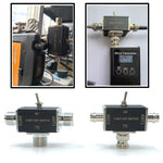 2-Way Manual Coaxial Antenna Switch Adapter Converter for Radio Antenna 1 Input & 2 Outputs Toggle Switch with OFF and Ground Protection Function