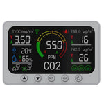 Tuya WIFI Smart CO2 Meter TVOC PM2.5 PM1.0 Temperature and Humidity Infrared Sensor Air Quality Monitor