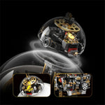 LinkMejor T1118 STEM Science Fiction Programmable Reconnaissance Robot Transparent Exploration Sphere Toy