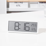 LinkMejor Screen Digital Wall Clock Time Temperature Humidity Time Display Electronic Clock Desktop Digital Clock Battery Powered