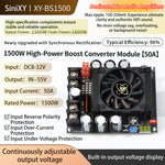 Sinilink XY-BS750 Adjustable Boost Module Voltage Converter 8-32V Reverse Polarity Over Current Temperature Protection Dedicated Power Supply for Audio Amplifiers with Display
