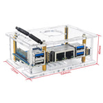 Orange Pi RV2 Acrylic Case Transparent Shell Cooling Fan Optional Copper Heatsinks Protective Box for Single Board Computer