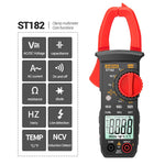 LinkMejor ST182 Digital Clamp Meter DC/AC Voltage Tester Clamp Multimeter Hz Capacitance NCV Ohm Test