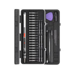 CreationSpace CS0802A/CS0802B Mini Electric Screwdriver Set Rechargeable Lithium Battery 3 Torque Settings 26 Precision Bits LED Light Portable Repair Tool Fast Charging