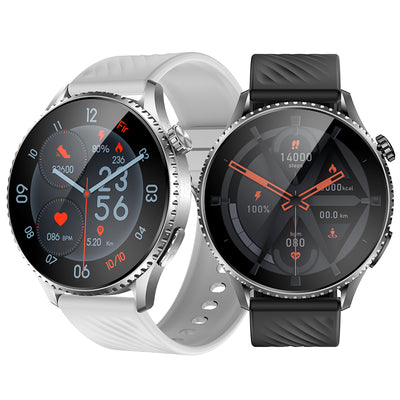MT800 1.56-inch AMOLED Display ECG+PPG Voice Assistant One Click Micro Physicak Examination bluetooth Call Heart Rate Blood Pressure Blood Oxygen Monitor Sleep Monitoring Blood Glucose Testing SOS Calls Multi-sport Modes IP67 Waterproof Smart Watch