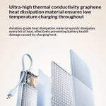 Baseus EnerFill FC51 22.5W 36.5Wh 10000mAh Digital Display Power Bank Come with USB-C Cable External Battery Power Supply with 2 Inputs & 3 Outputs Support PD3.0 QC3.0 SCP Fast Charging for iPhone 17 17Pro 16 Pro Max 15 14 for Xiaomi 17pro
