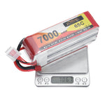 LinkMejor Power 18.5V 7000mAh 65C 5S LiPo Battery T Plug for RC Car