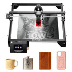 [EU/US Direct] LONGER RAY5 10W Laser Engraver Newly Upgraded Version 24000mm/min Engraving Speed 0.06x0.06mm Laser Spot 3.5 inch Touch Screen 400x400mm Working Area+RAY5 Extension Kit+10W Laser Engraver Air Assist Kits+400x400mm Laser Bed Honeycomb