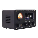 LinkMejor SA-1000 6H3N Tube Preamplifier HiFi 4 Input 2 Output VU Meter Headphone Amplifier Audiophile Sound Quality Aluminum Body Home Theater Audio Amp
