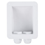 Double Roof Cable Entry Gland Box Solar Panel For RV Caravan Boat Van White