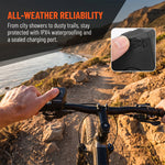 LinkMejor 120dB MTB Electric Bells with Strap Mountain Bike Loud Bell Type‑C Charging Electronic Super Loud Bell E-bike Scooter