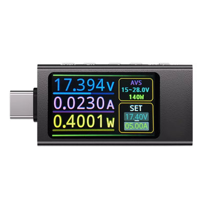 KWS-X1 Type-C Tester Voltage Current Meter IPS Digital Display Voltmeter Ammeter Fast Charging Trigger Capacity Tester