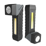 LinkMejor Flashlight with Pen Clip Holder Rotatable Tail Flashlight with Magnet Strong Light Flashlight Working Light