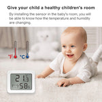 LinkMejor Smart Zigbe Temperature Humidity Sensor LCD Display Thermometer Hygrometer APP Remote Control Real-time Monitoring Work with Alexa Google Home