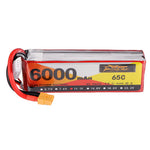LinkMejor 11.1V 6000mAh 65C 3S Lipo Battery XT60 Plug for RC Drone