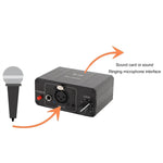 High Gain 48V Microphone Preamp Low Noise XLR Output Balanced Amplifier Compact Design for Dynamic and Condenser Mic Professional Audio