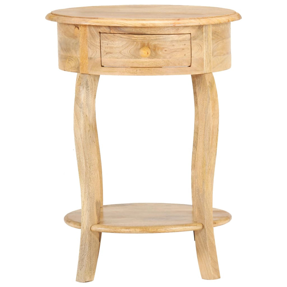 Side Table 14.6"x14.6"x24" Solid Mango Wood