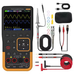 RC7105 3-in-1 Oscilloscope Multimeter Signal Generator Portable Device High Precision 5V Rechargeable 3000mAh Battery LCD Screen Waveform Storage Compact Tool