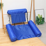 LinkMejor Summer Floating Row Swimming Pool Floats Foldable Air Mattresses Bed Beach Water Sports Lounger float Chair Hammock Mat